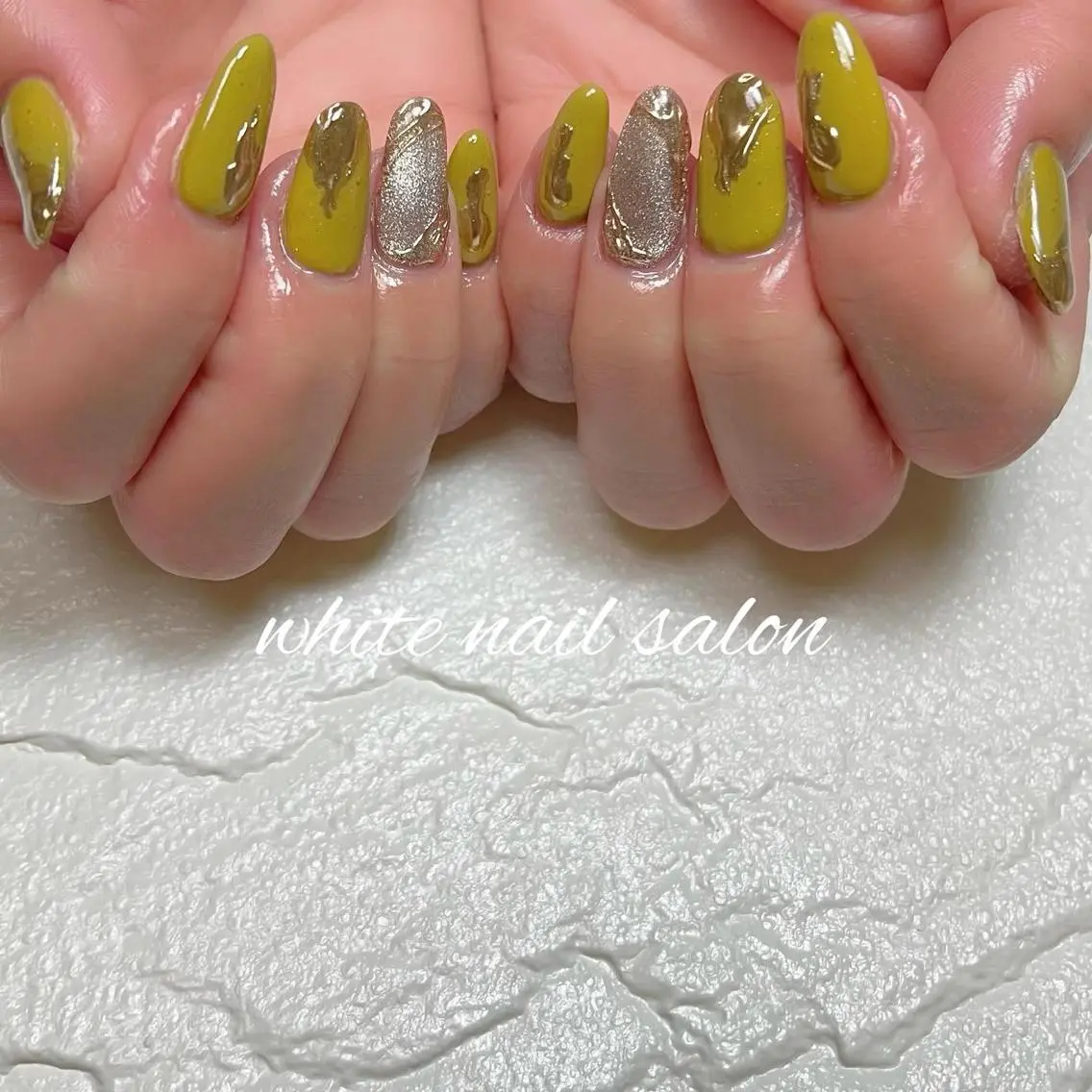 ネイル フットネイル ジェルネイル ハードジェル ラメ(グリッター) 持ち込み ハンドネイル white nail salonのネイルデザイン