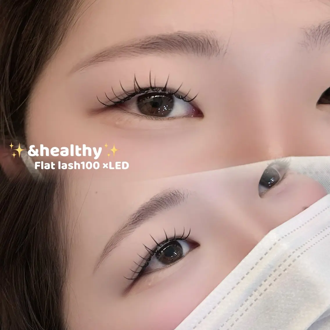 《&healthy🎀②》フラットラッシュ100×パーマ/土日祝・再来様+500円の写真