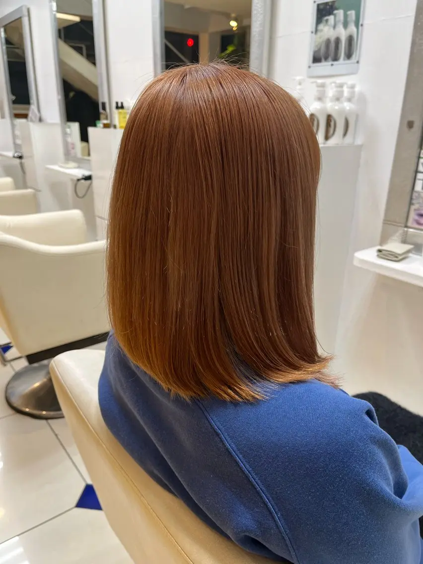 ミディアム カラー ベージュカラー 柳川 玲也のヘアスタイル