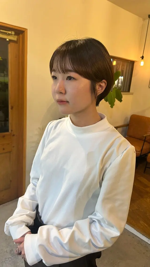 ショート ショートヘア ムナカタ アカリのヘアスタイル