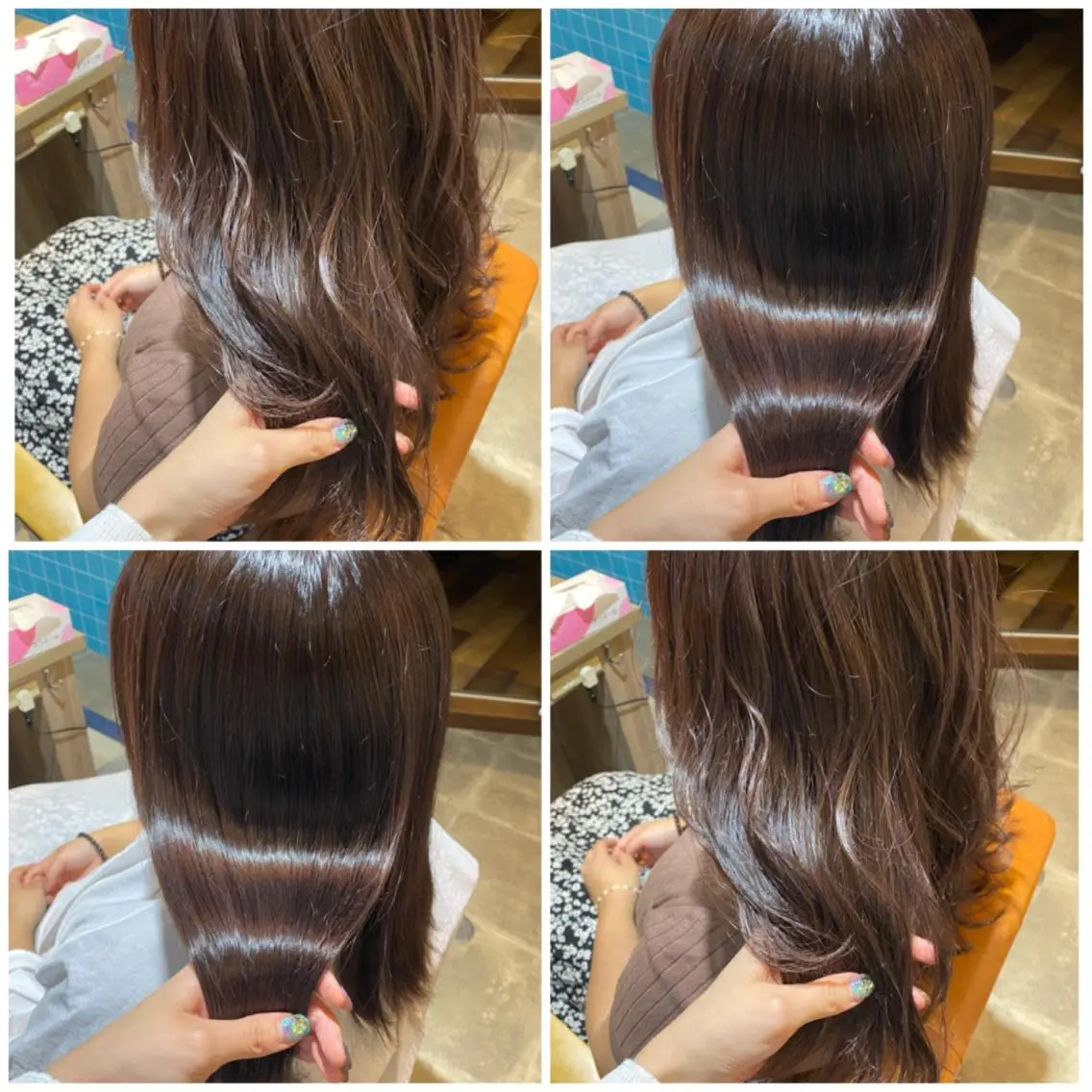 カラー ラベンダーカラー ヘアカラー トリートメント 🩵盛れる顔周りヘア EMI🩵のヘアスタイル