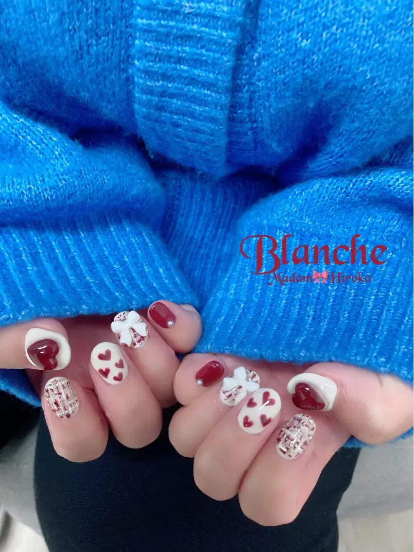 ネイル バレンタイン Lianネイル 寛子Lianのネイルデザイン