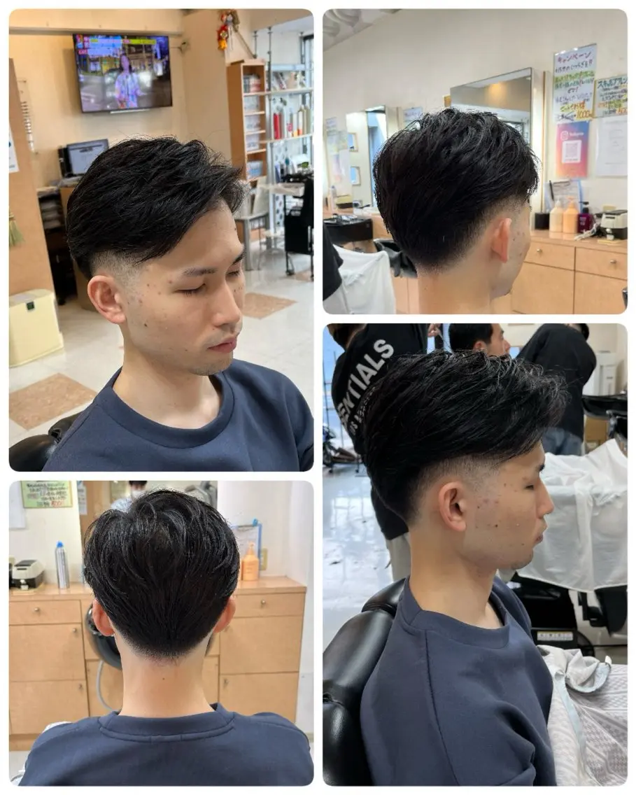 メンズ フェードカット ツーブロック ✂︎men's hair✂︎立石亮のヘアスタイル
