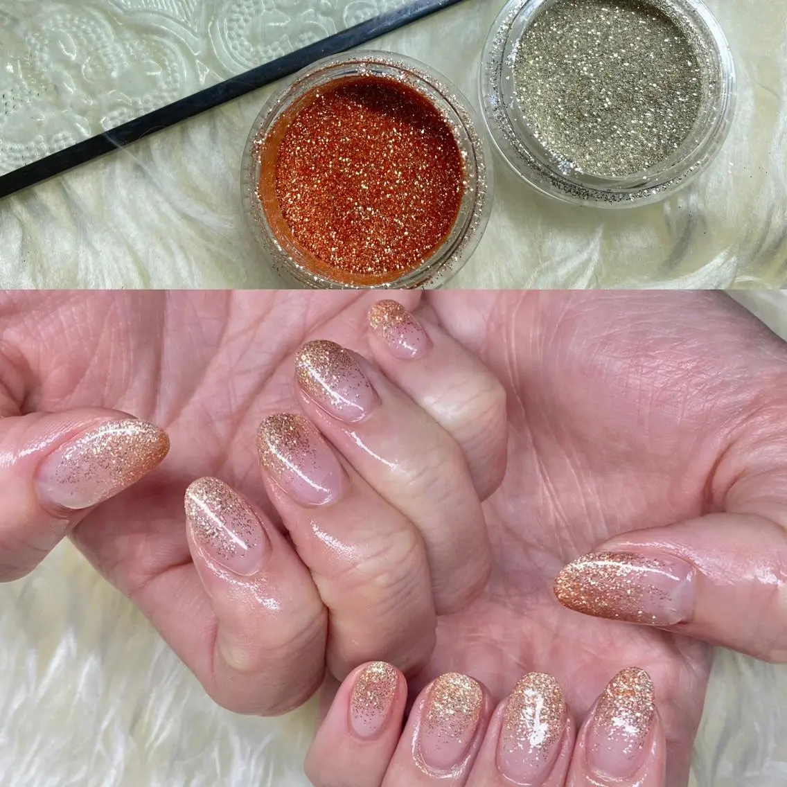 ネイル クリアネイル ラメ(グリッター) ハンドネイル Nail&eye Belire 新宿のネイルデザイン