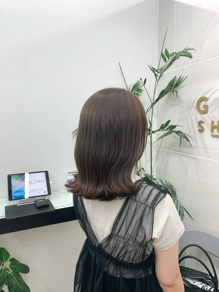 ミディアム カラー カット ヘアカラー ヘッドスパ 本格ヘッドスパ🌿 ×ヘア 佐藤のヘアスタイル