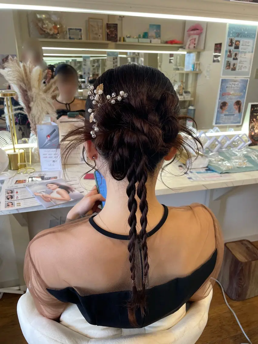 ヘアアレンジ 六本木0分ヘアセット ヘアメイクのヘアスタイル