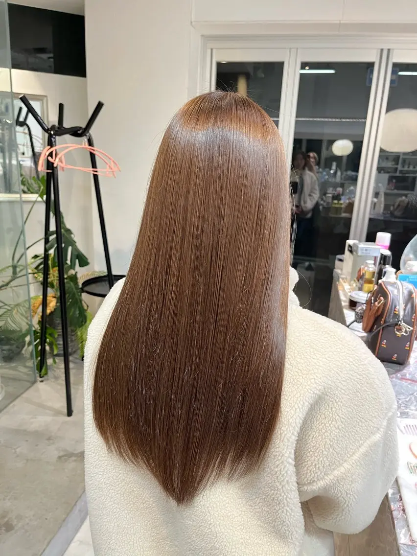 セミロング ヘアカラー トリートメント 池田 寿子のヘアスタイル