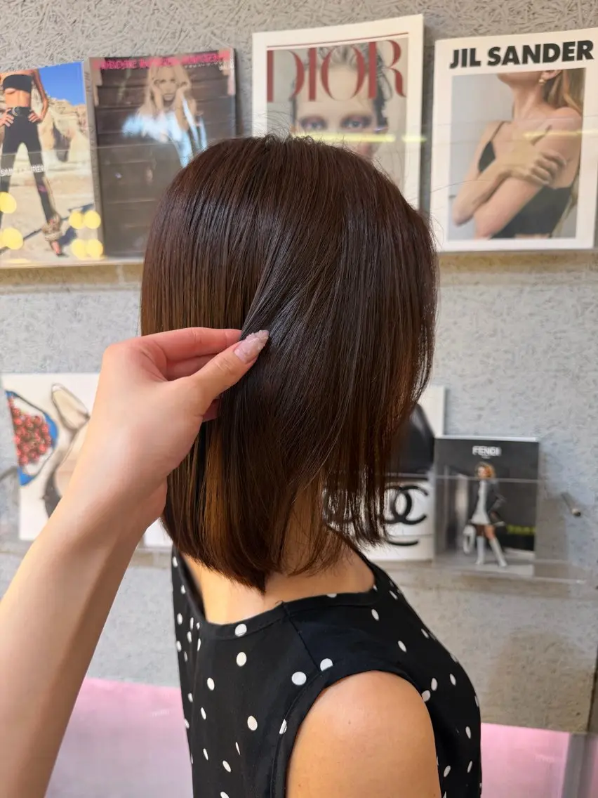 ミディアム ヘアカラー ・*·̩͙꒰ঌ RIN໒꒱·̩͙⋆.のヘアスタイル