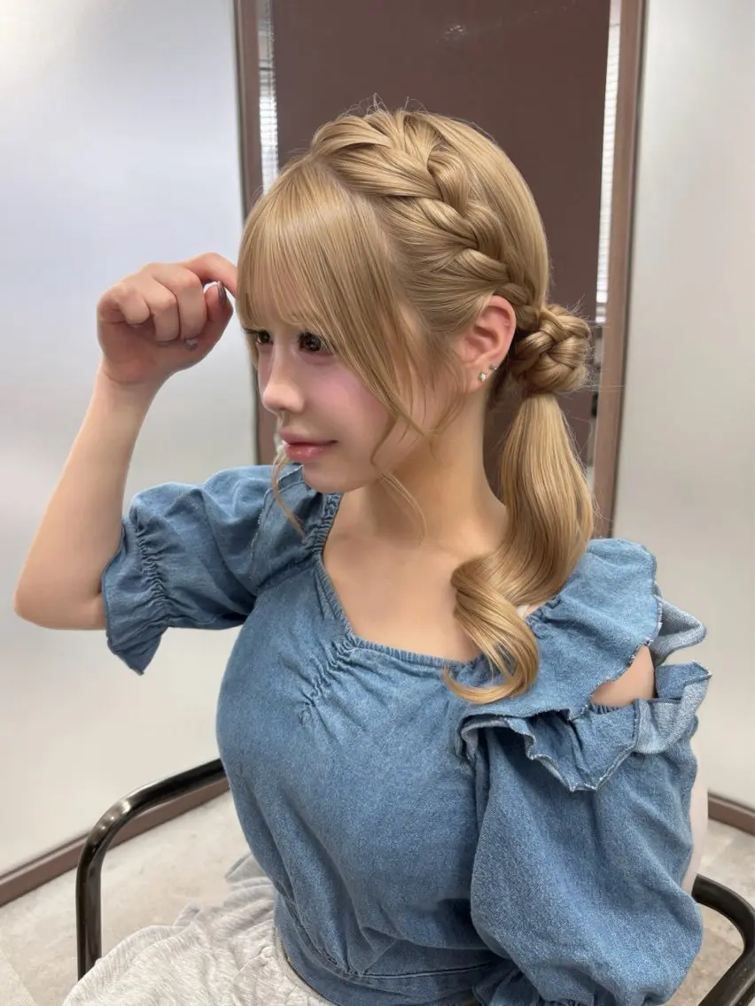 ヘアアレンジ ヘアセット 🎀透明感カラー/ 博多美容室ゆうあ🎀のヘアスタイル