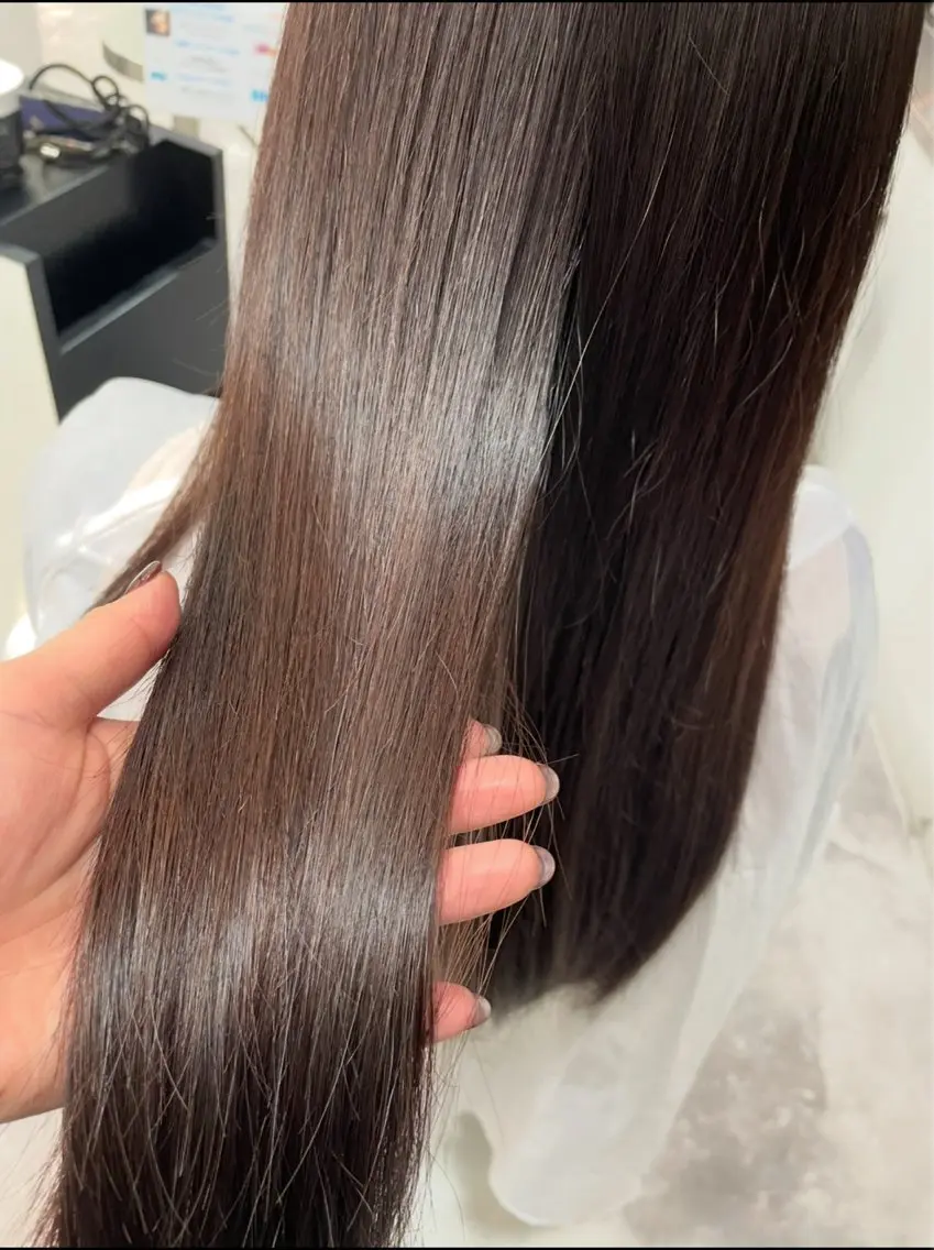 セミロング カラー ブラウンカラー ヘアカラー トリートメント 尾崎 美晴の眉毛・アイブロウイメージ