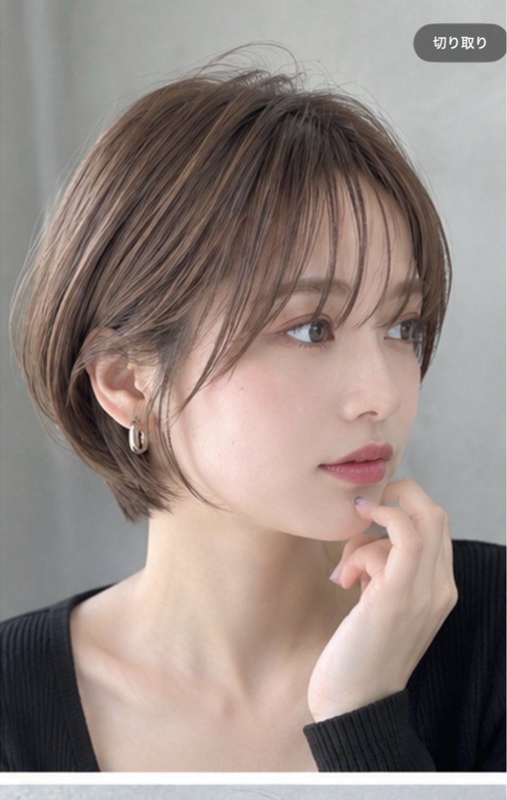 ショート カラー ショートボブ ボブ くびれヘア ショートヘア 無料募集/大人可愛い ショートカット 日向のヘアスタイル