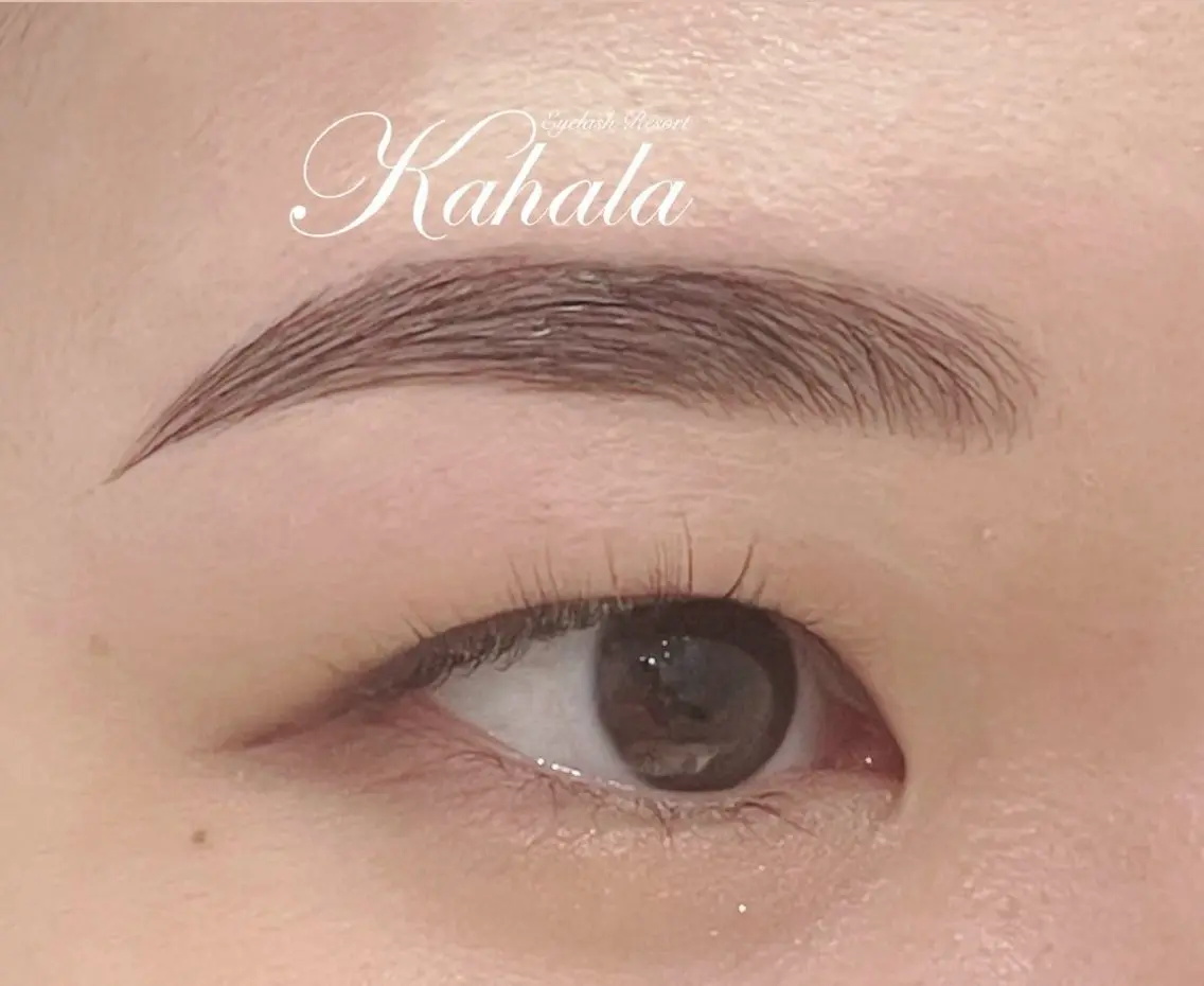 アイブロウ 眉毛ワックス脱毛 Kahala  大森 Kuroda🎶のマツエク・マツパデザイン