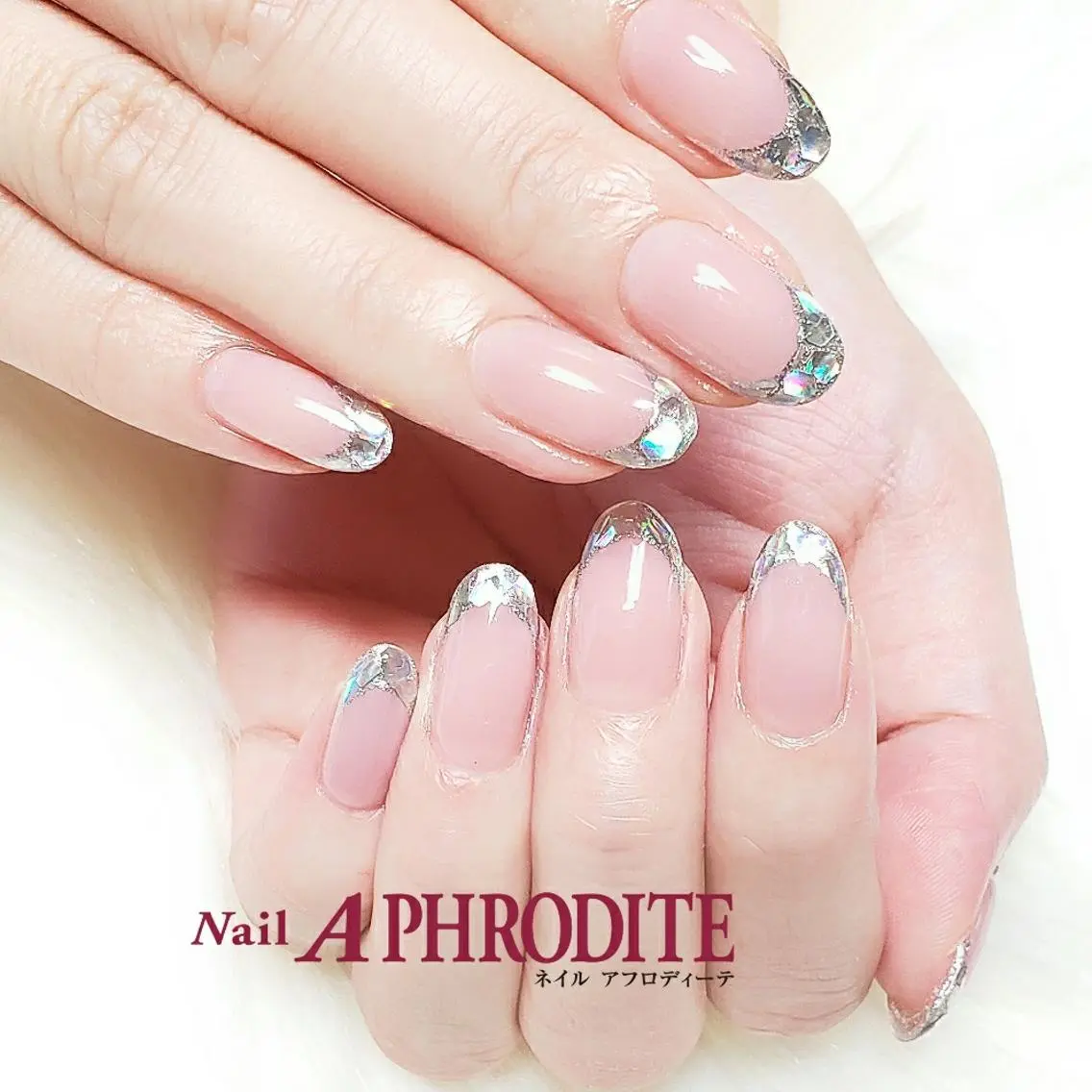 ネイル クリアネイル ジェルネイル ソフトジェル ハンドネイル Nail Aphroditeのネイルデザイン