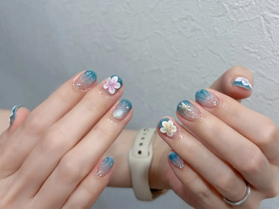 ネイル ハンドネイル AURA NAIL 🌟鶴見店のネイルデザイン