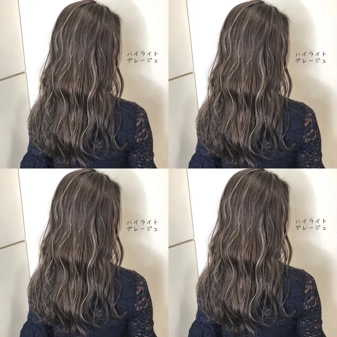 セミロング カラー ブリーチ あさだ しゅうたろうのヘアスタイル