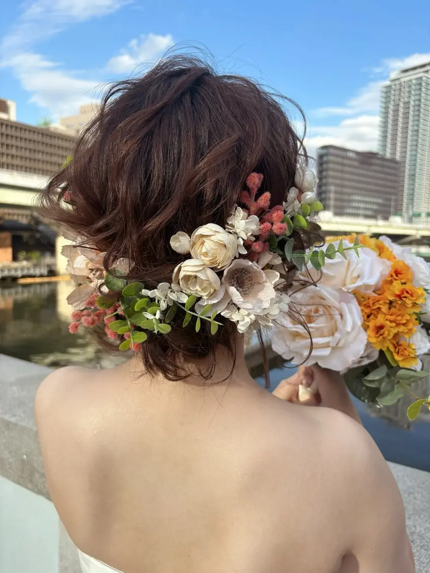 ヘアアレンジ⭐️ヘアセット(10時​〜​21時)早朝、深夜料金は注意事項をご確認下さい🙏の写真