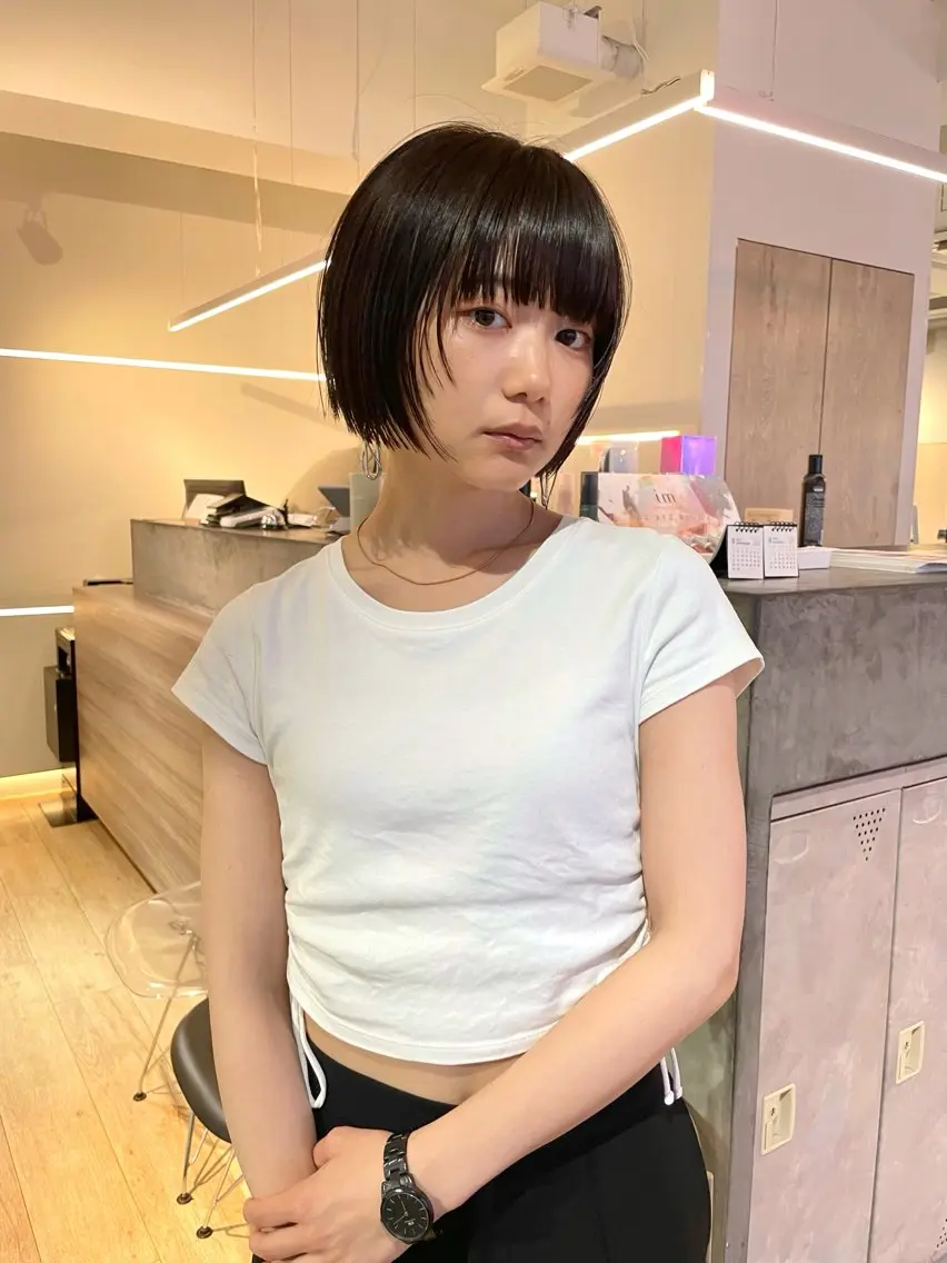 ショート ボブ/パーマ 古家 佑真のヘアスタイル