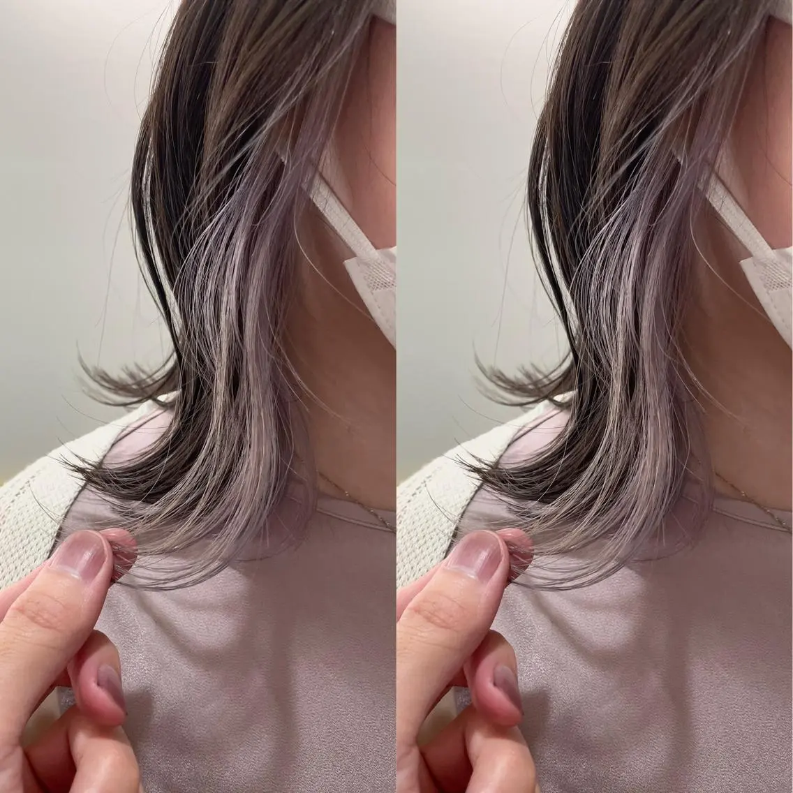 ミディアム カラー ヘアカラー トリートメント 髪質改善will hairdesignのヘアスタイル