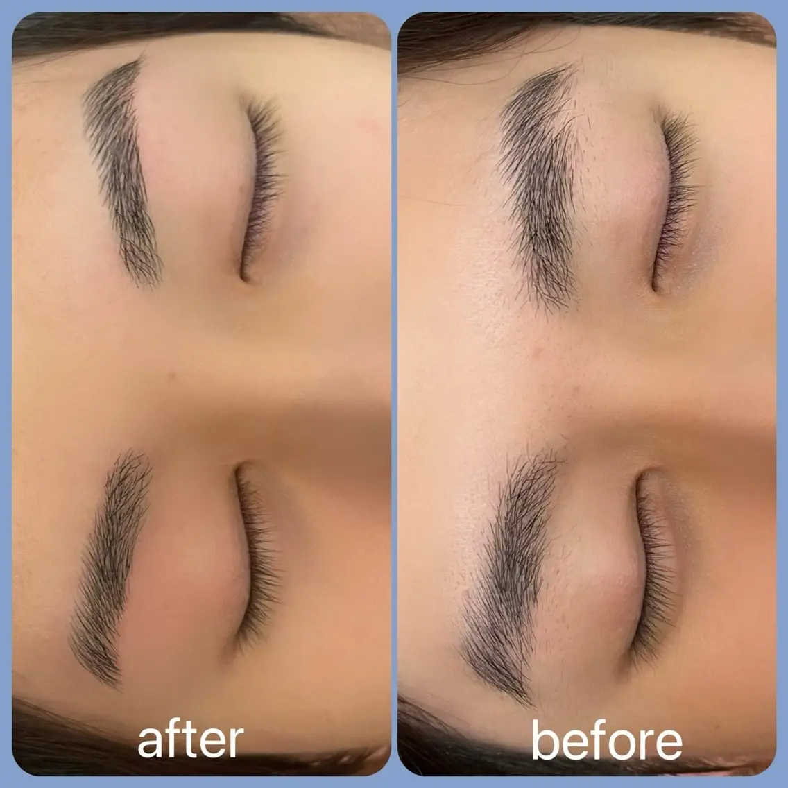 眉毛wax脱毛の写真