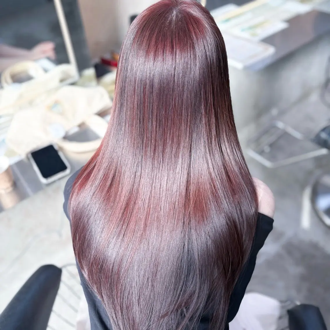 ロング カラー ヘアカラー トリートメント 透明感カラー🌟 縮毛矯正Kokiのヘアスタイル