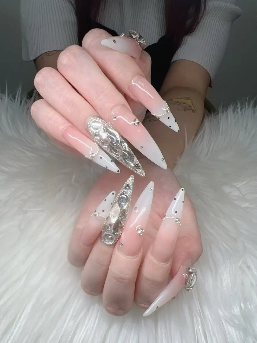 ネイル ハンドネイル Lee Nails チップ長さだし専門店のネイルデザイン