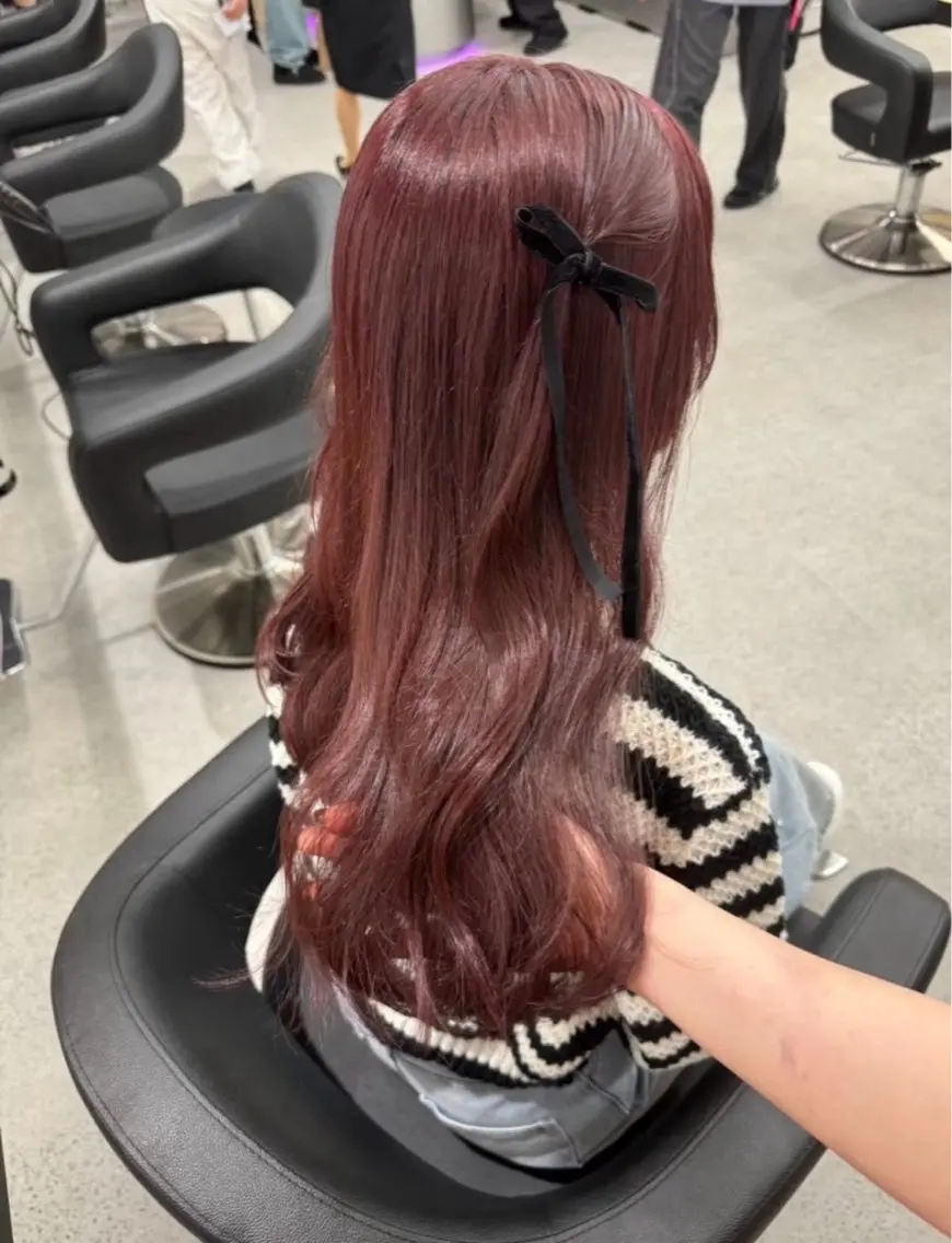 ロング ヘアカラー miku/ラベンダー 透明感カラー🪻❤︎のヘアスタイル