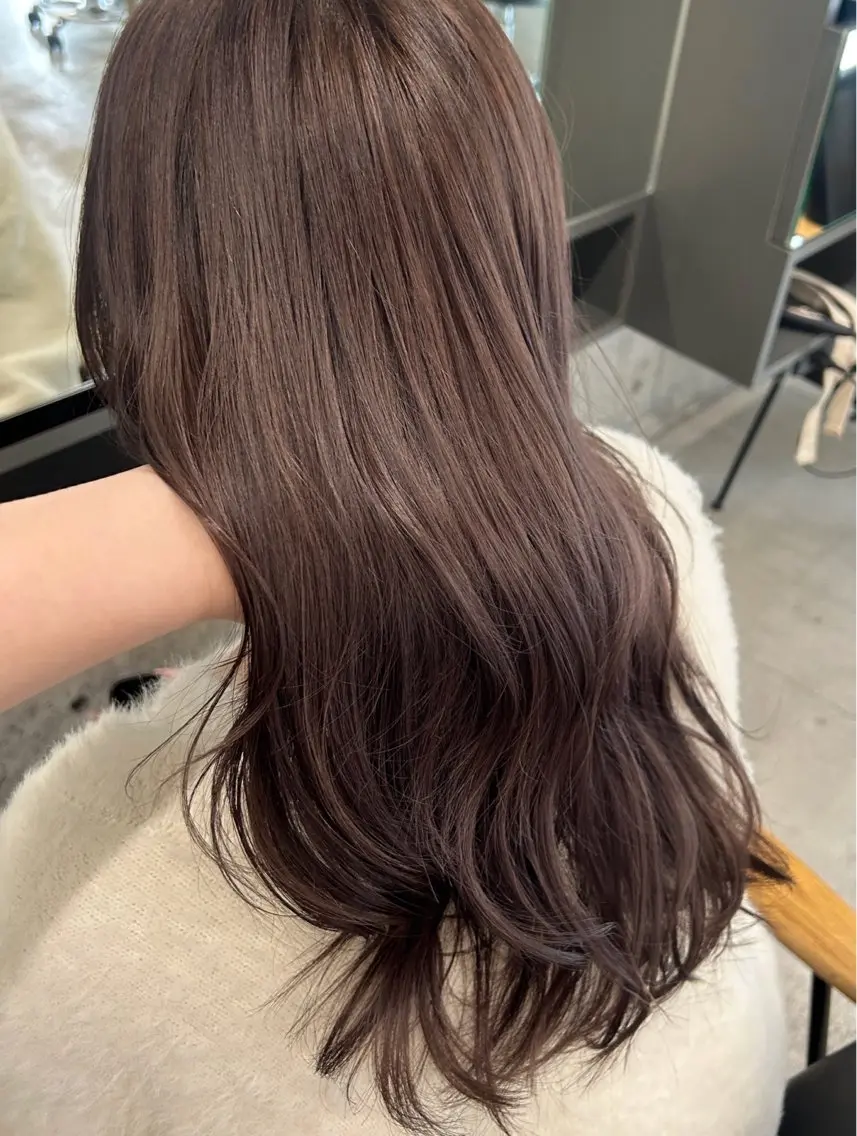 セミロング カット ヘアカラー トリートメント 透明感カラー/ Reika☁️ིྀのヘアスタイル