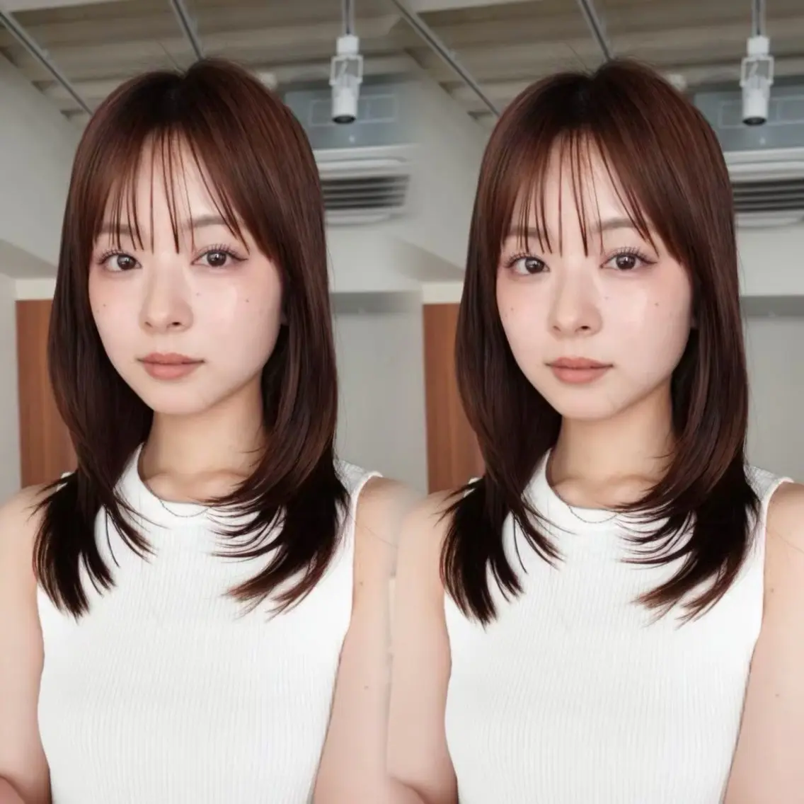 ミディアム カラー ミディアムレイヤー レイヤーカット 🪷ボブ/ レイヤーカット/壁谷のヘアスタイル