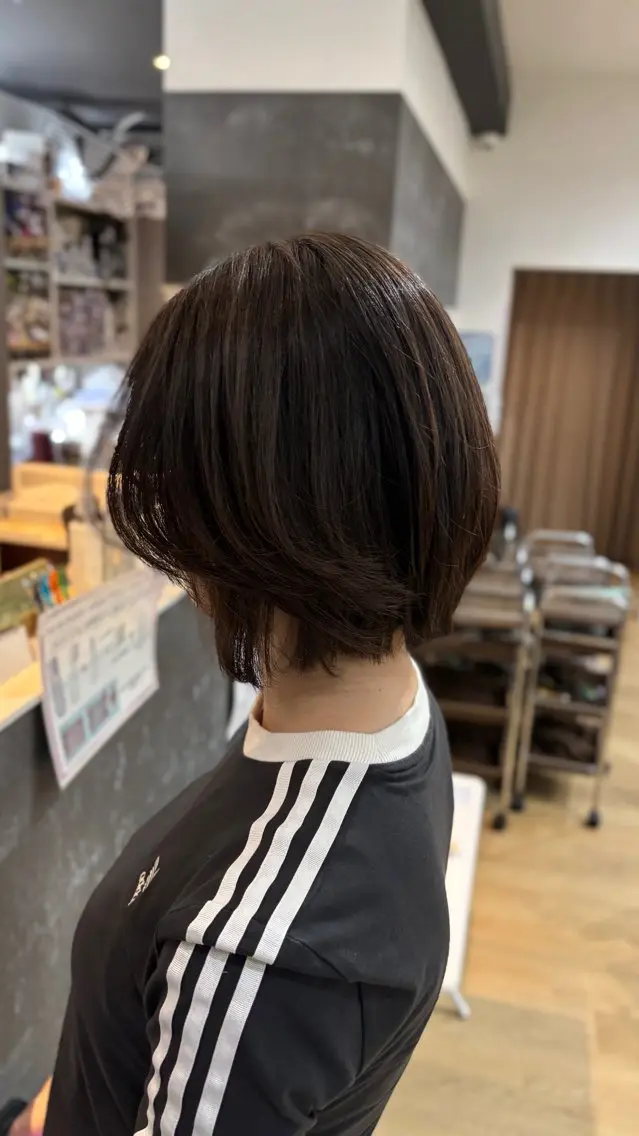 ショート ボブレイヤー ボブ レイヤーカット 菊池 蓮のヘアスタイル
