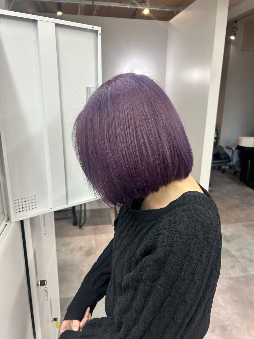 ショート ヘアカラー ヘアセット 🧸🍯ダブルカラー モデルmio🍯🧸のヘアスタイル