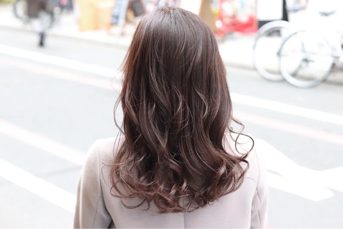 セミロング カラー 川内 政人のヘアスタイル