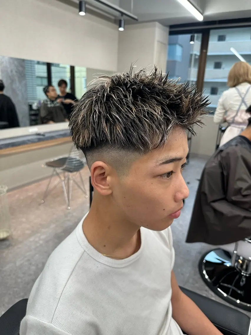 カラー メンズ 大宮/海外風パーマ 🇺🇸隼也🇪🇸のヘアスタイル