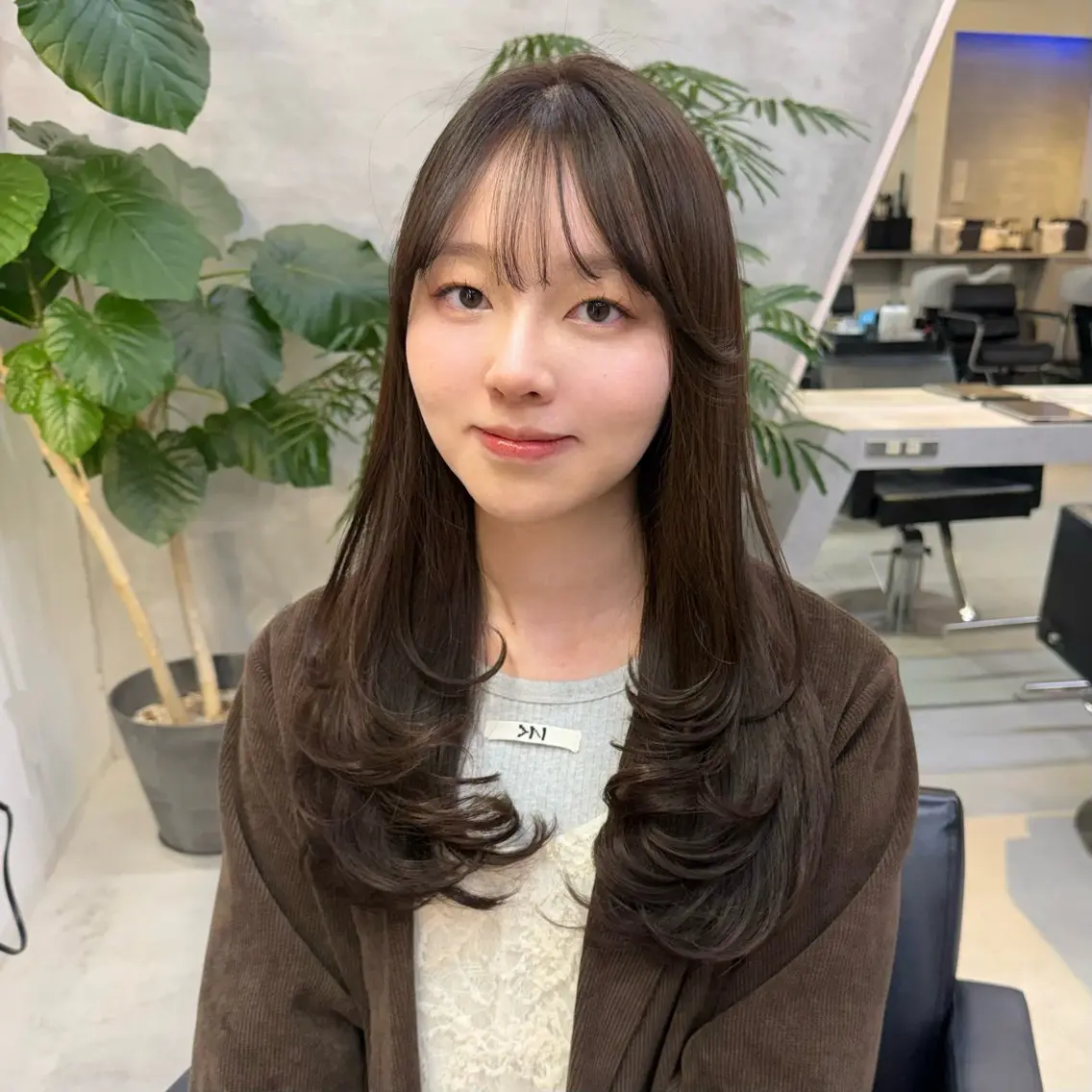 ロング カット ヘアカラー ELIN hair Nanamiのヘアスタイル