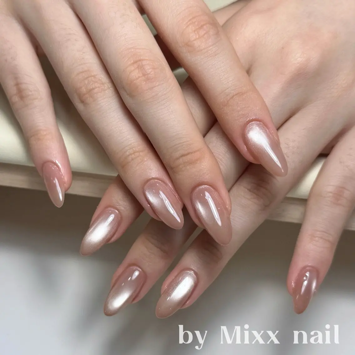ネイル フットネイル フレンチネイル グラデーション 氷ネイル・うるうるネイル 韓国ネイル Mixx Nail_ Studioのネイルデザイン