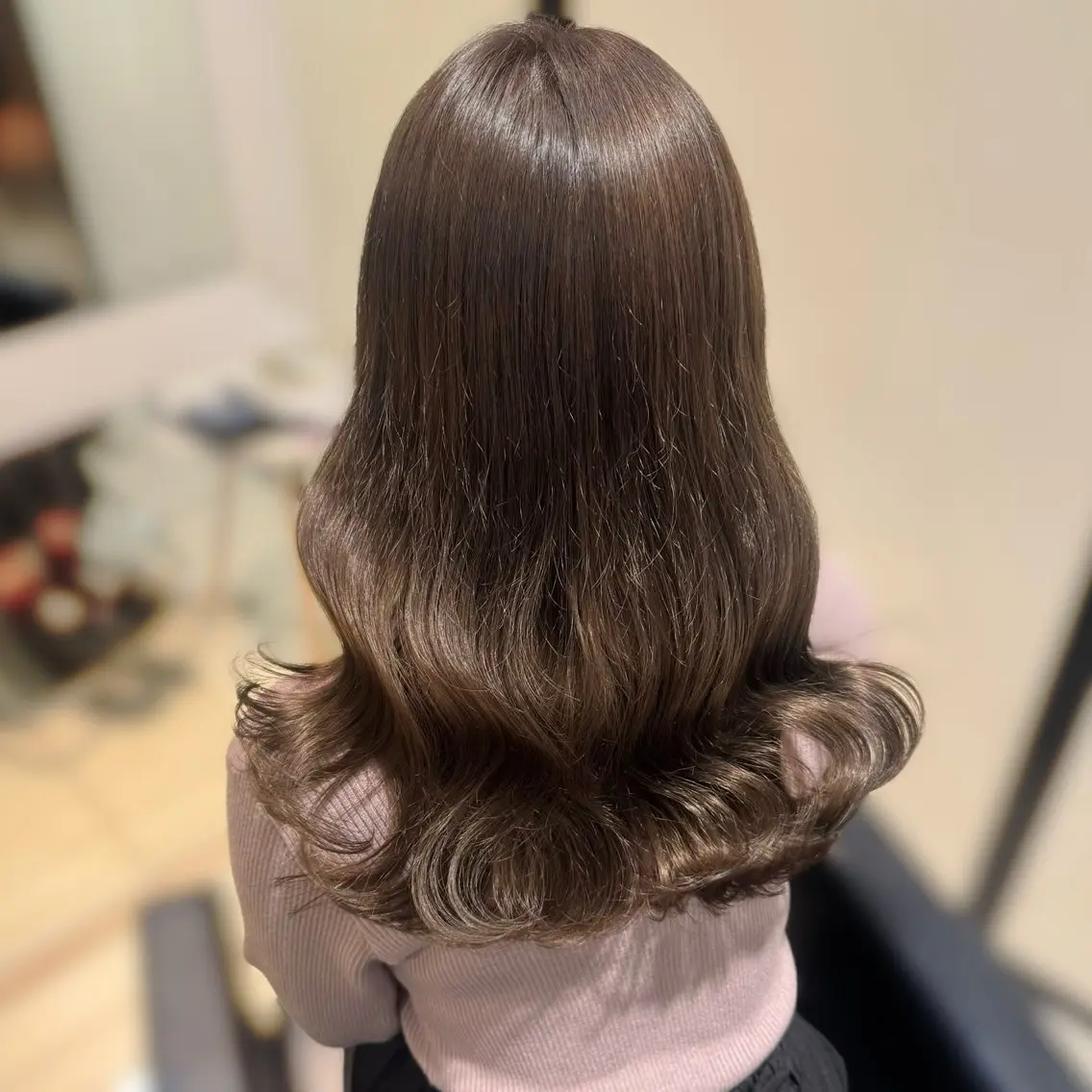 セミロング カラー カット ヘアカラー トリートメント ブリーチなしカラー kana🐱のヘアスタイル