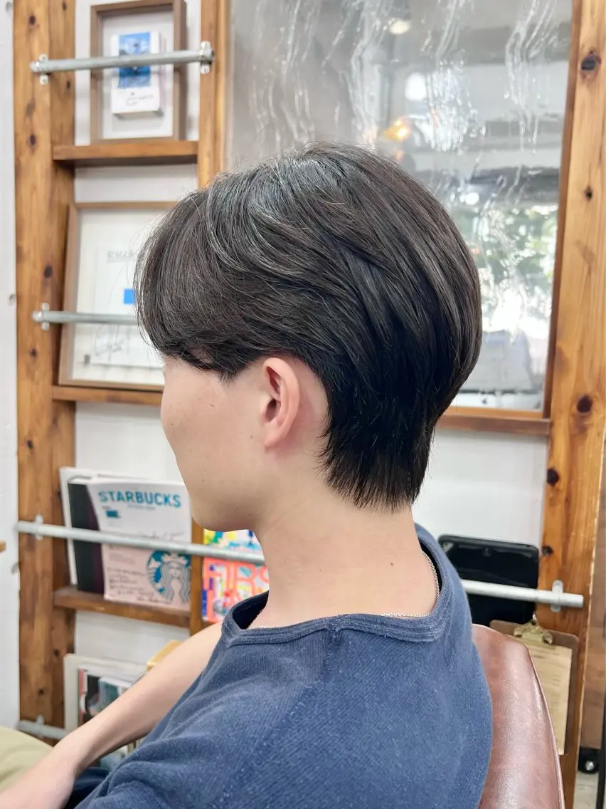 ショート メンズ 似合わせカット カット 再現性毛流れパーマ メンズヘア木村陸弥のヘアスタイル