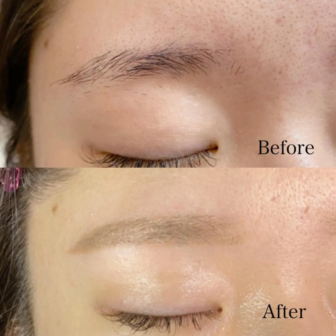 再来OK【眉の左右対称にお悩みの方必見】美眉WAX&スタイリングメイク&眉カットの写真