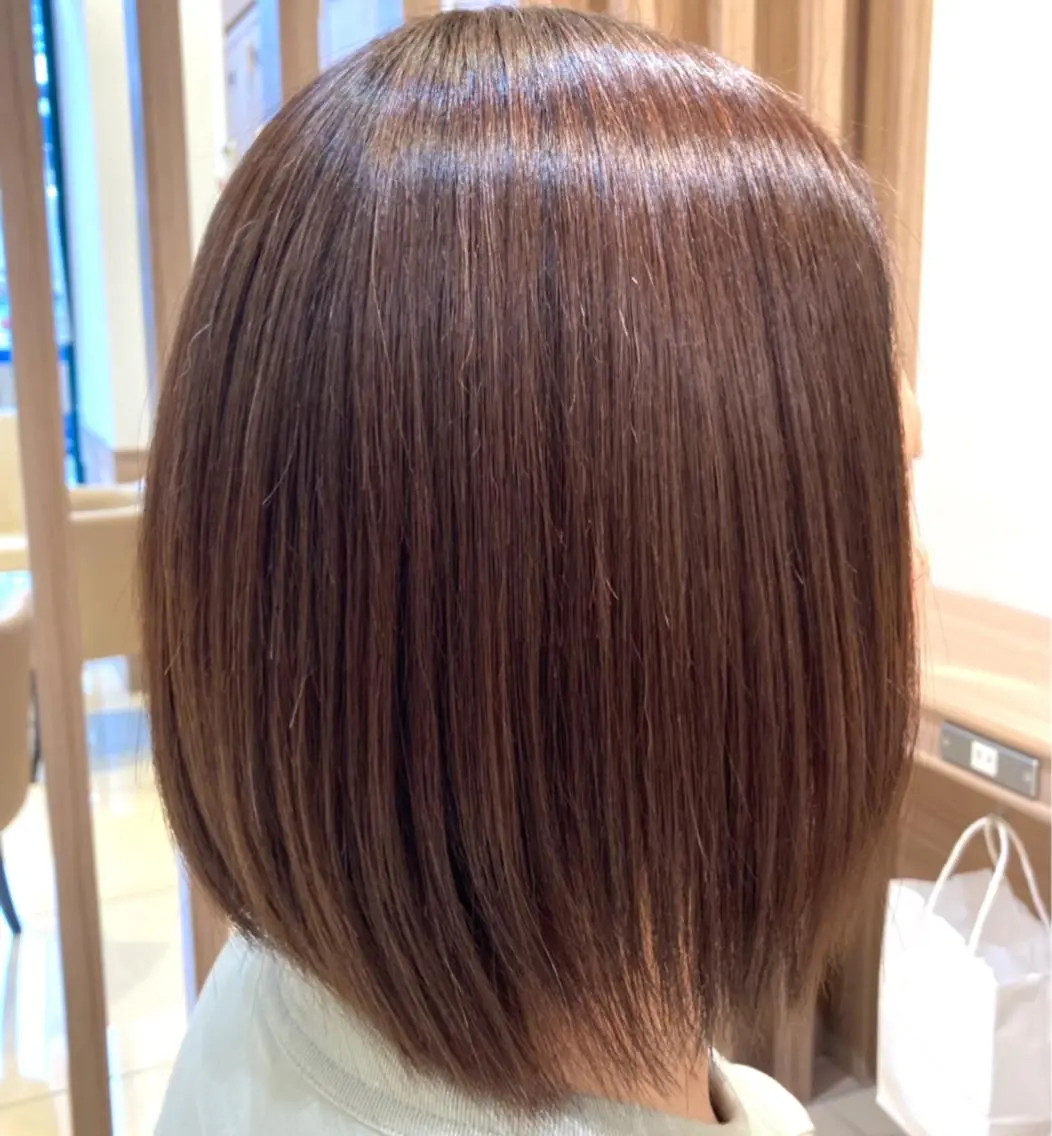 ミディアム パーマ 縮毛矯正 縮毛矯正 トリートメント 🔸縮毛矯正🔸 カソリ ナユタのヘアスタイル