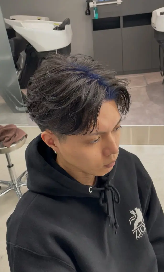 ショート カラー メンズ 幡ヶ谷バーバー 松下隆世のヘアスタイル