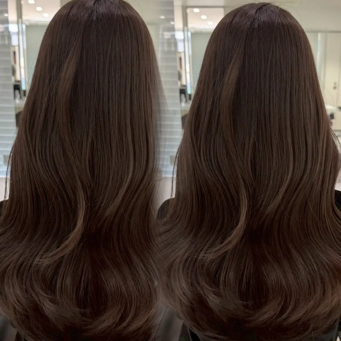 ロング カラー ヘアアレンジ ヘアカラー トリートメント 透明感暗髪カラー🦦 おとは🫧のヘアスタイル