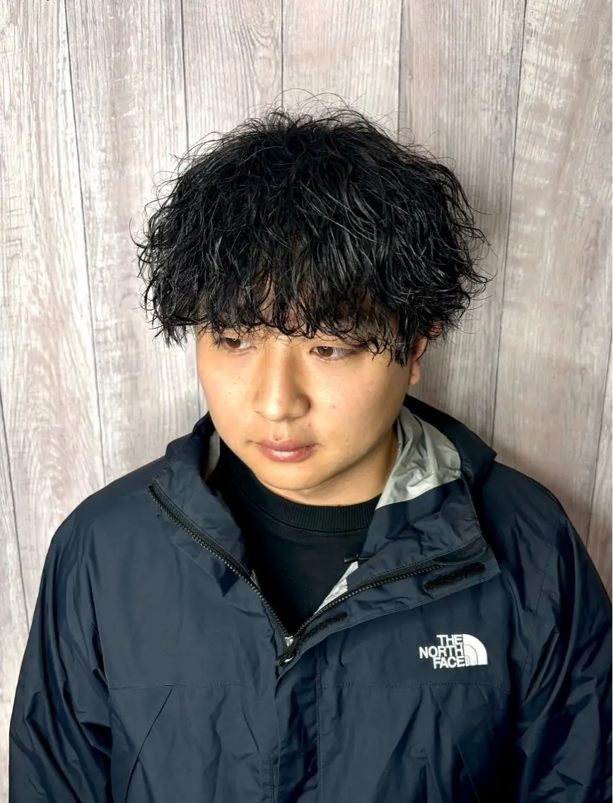 【minimo限定価格✨】カット+波巻きパーマ+眉カット+ショートスパの写真
