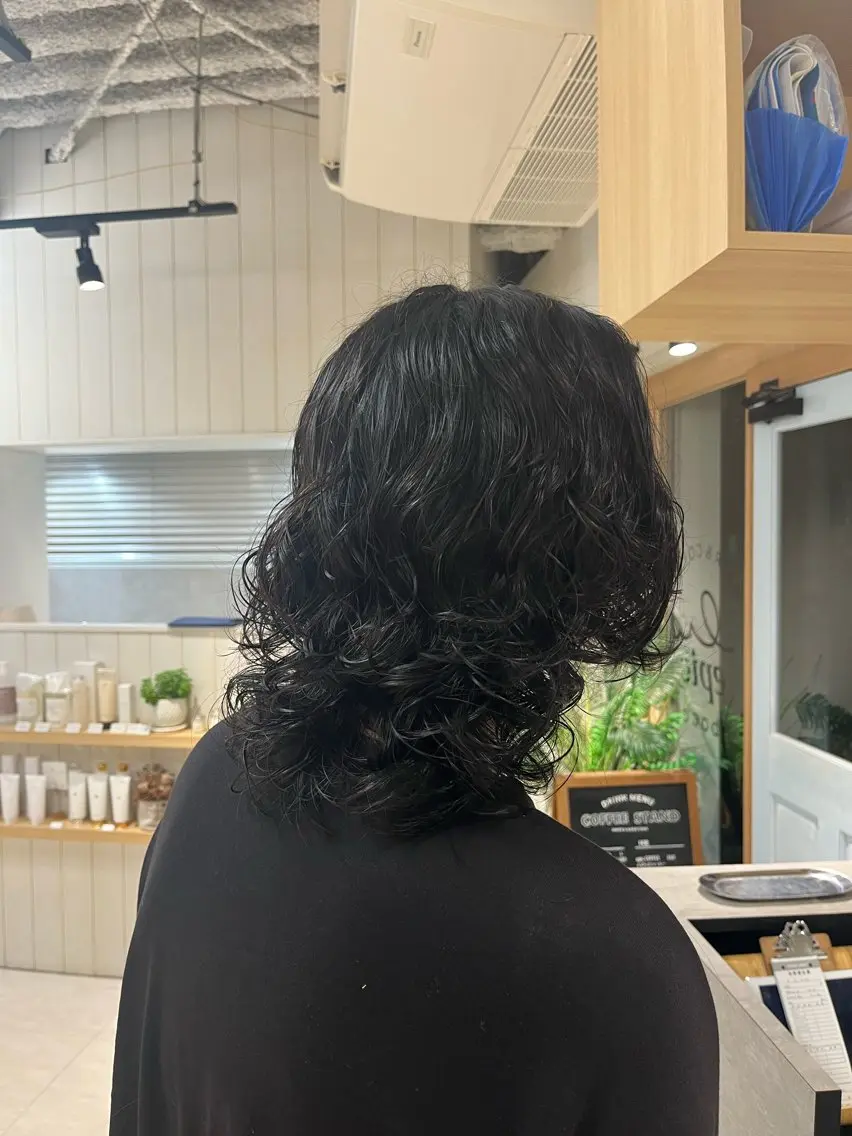 パーマ メンズ メンズパーマ カット パーマ 武田 綺音のヘアスタイル