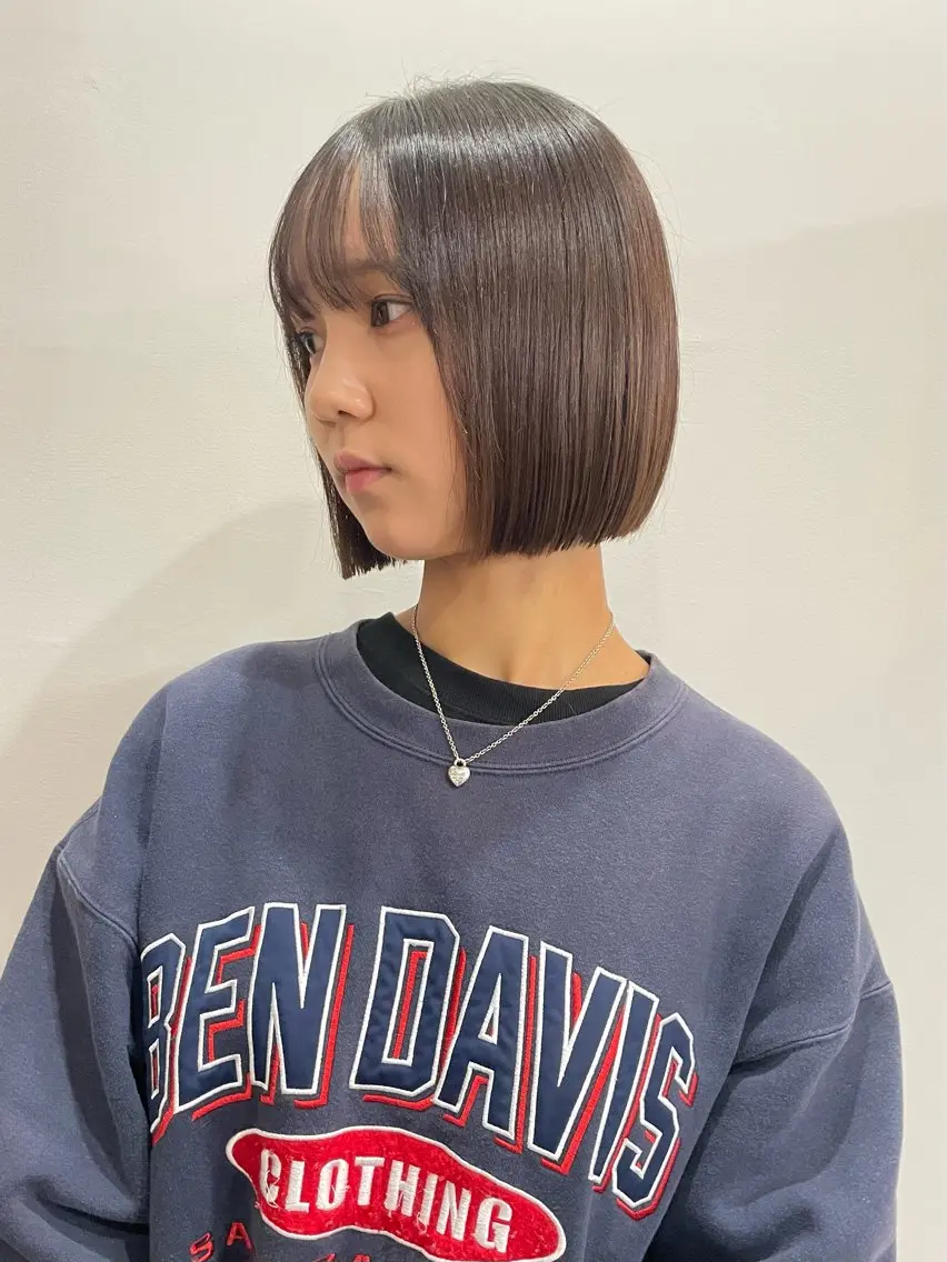 ショート カット ヘアカラー トリートメント 横山 奈央のヘアスタイル