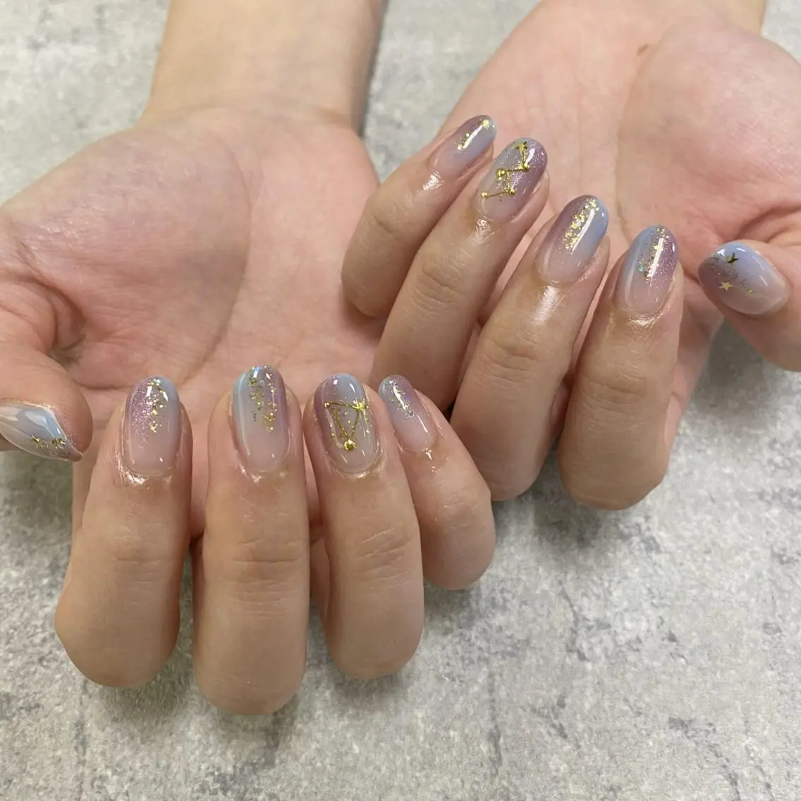 ネイル フットネイル フレンチネイル グラデーション キラキラネイル 韓国ネイル FASTNAIL PLUS 新宿店のネイルデザイン