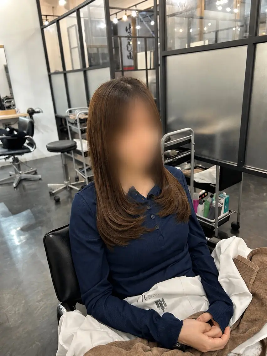 セミロング 野尻 拓海のヘアスタイル