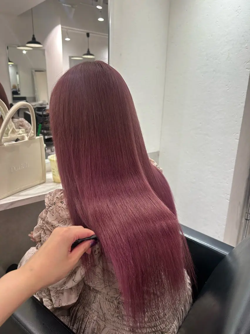 ロング ピンクラベンダー yume🦋/ CIERA南船場のヘアスタイル