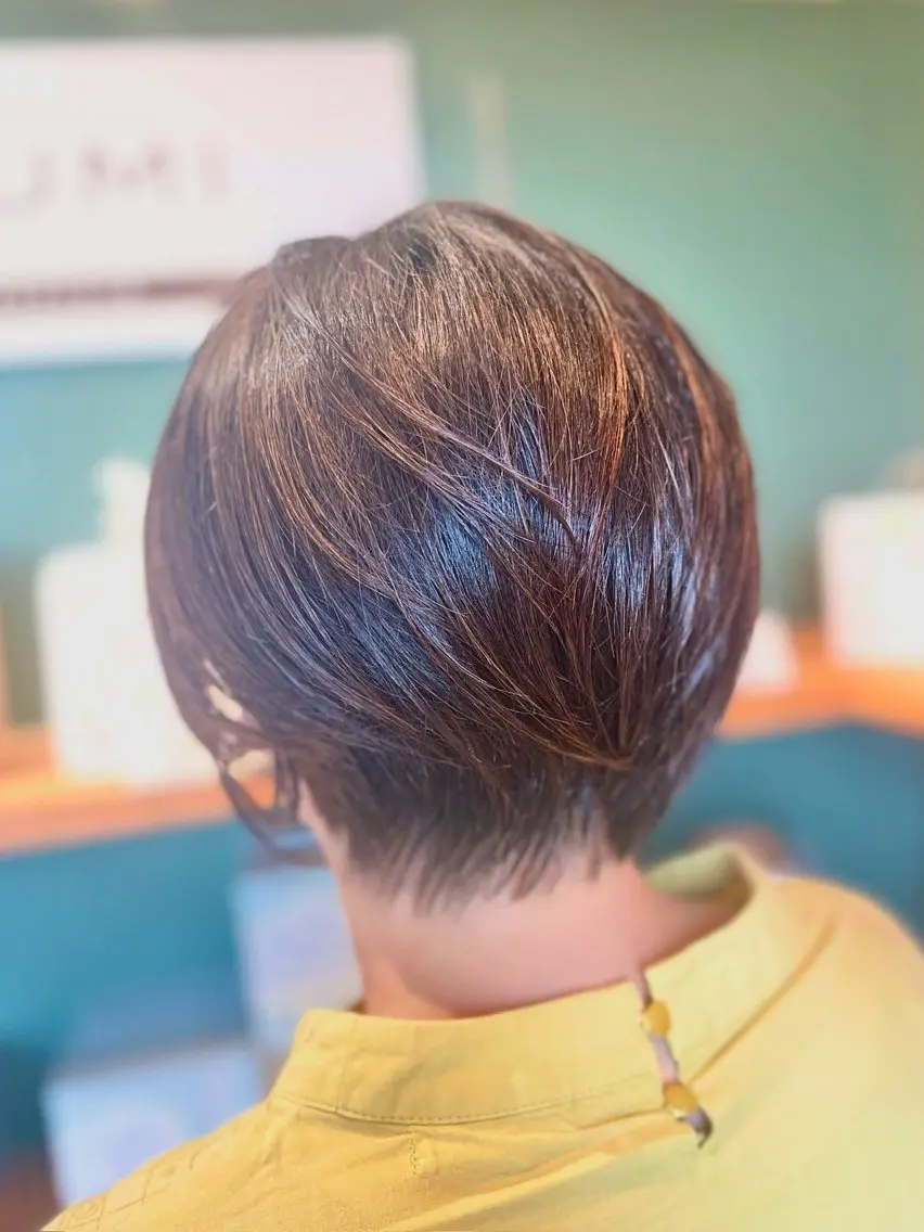 ショート カラー ショートヘア カット 【天然ヘナ専門】市川 真一のヘアスタイル