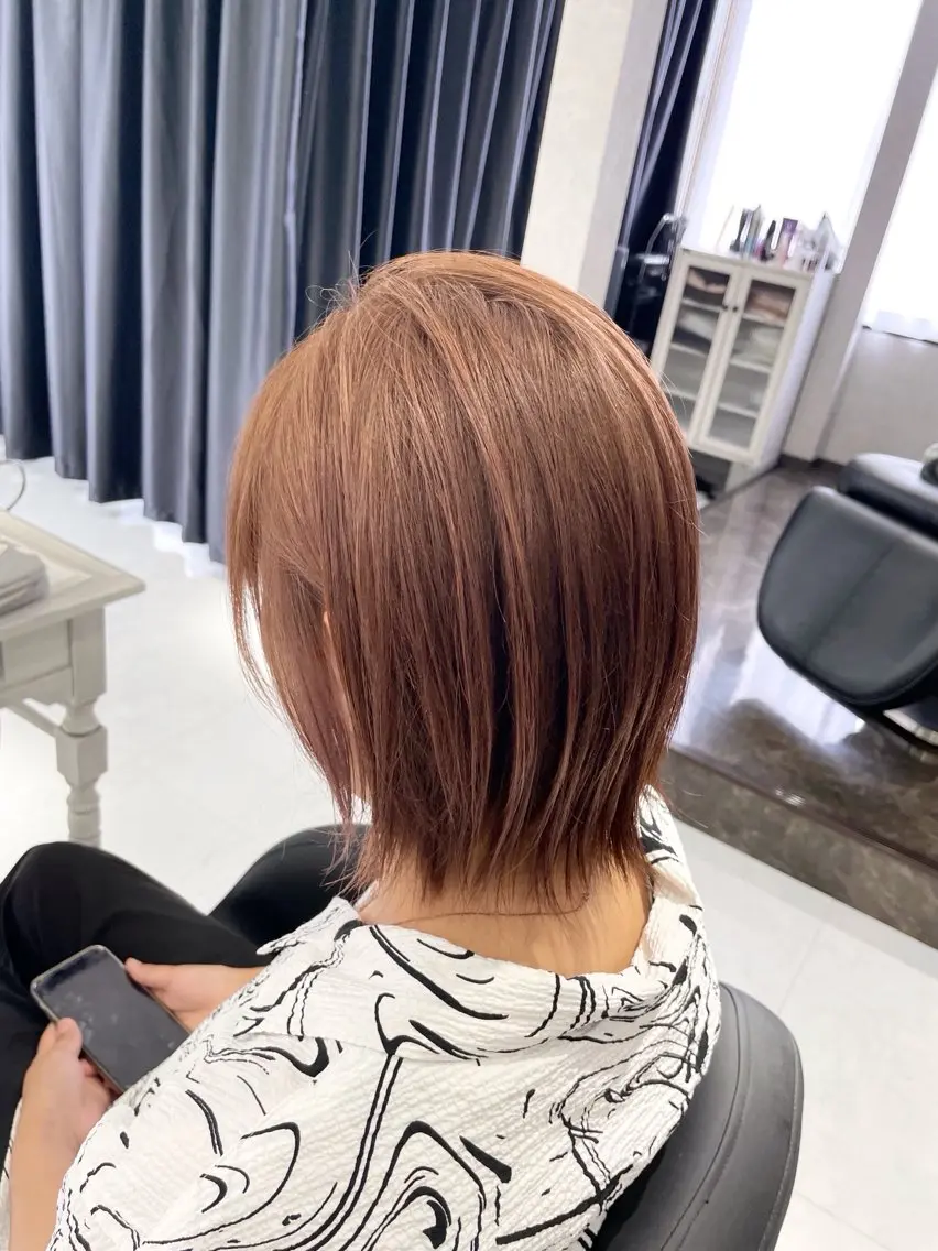 [ダメージレスカラー‼️]                       おしゃれ染め＋プチトリートメント　カットなしの写真