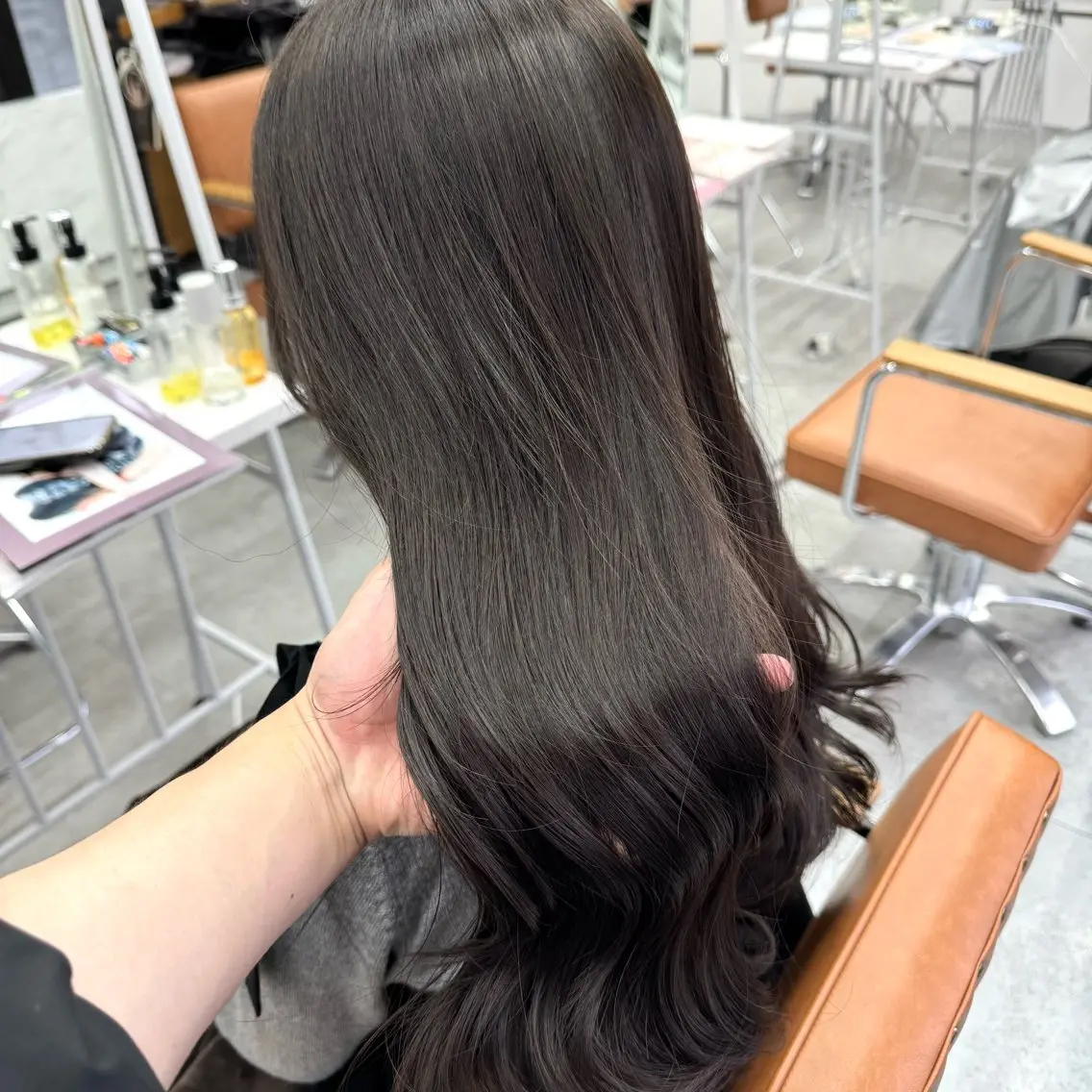 ロング カラー ヘアアレンジ ヘアカラー ブリーチなしカラー /新百合ヶ丘/安形翔のヘアスタイル