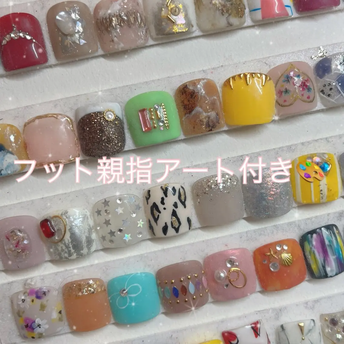 ネイル アートネイル 持ち込み フットネイル BlueDaisy 栄本店のネイルデザイン